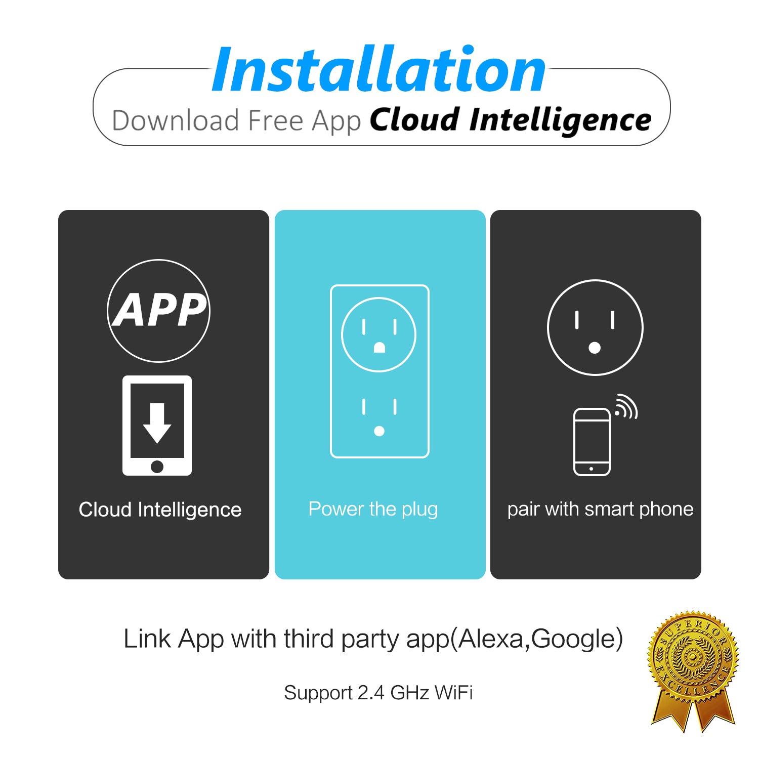 Yutron Mini Smart Power Plug WiFi Switch Alexa Google Voice